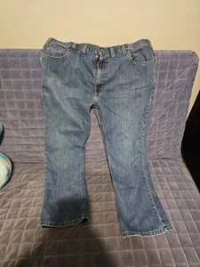 Carhartt Relaxed Fit Men's Straight Jeans Size 44x30 Blue Light Wash Denim - Picture 1 of 3