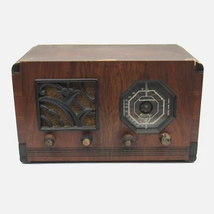 STROMBERG-CARLSON 1930s Art Deco Tube Radio 225-H Antique Wood Parts/Repair - Picture 1 of 21