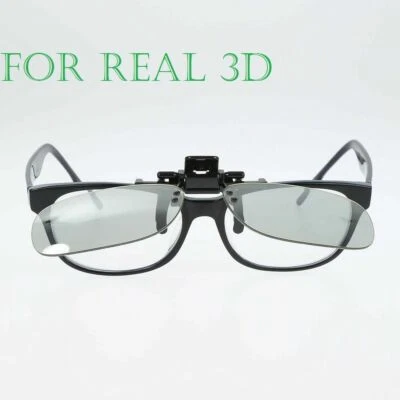 Real 3D Glasses Clip On For 3D Viewing Home Cinemas Movies and Pubs showcase - Image 1 of 4