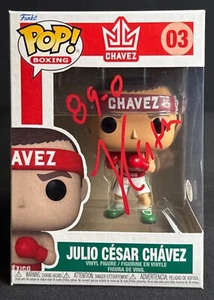 Julio Cesar Chavez Signed Boxing Funko #03 '89-0' PSA 2C70441 - Picture 1 of 5