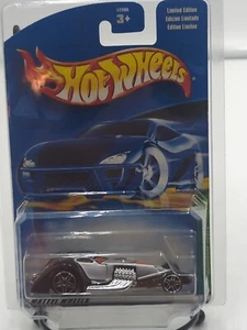Hot Wheels Treasure Hunt 2001 cupé martillado 6/12 gris/negro con protector - Imagen 1 de 3