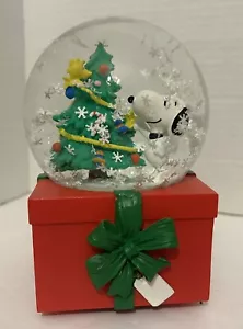 Arachidi Musicale Globo di Neve Snoopy & Woodstock Decora Albero "Jingle Bells" 5,5" - Foto 1 di 20