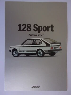 FIAT 128 3P SPORT SERIE ESPECIAL orig 1978 folleto de ventas texto holandés para Bélgica Foto 1 de 3