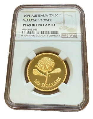 Australia 1995 1/2 oz Gold $150 NGC PF69UC Waratah Flower Mintage - 1500 - Image 1 of 2