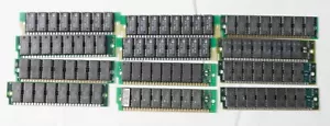 2x 4MB 30-Pin 8-Chip 80ns FPM Memory SIMMs Apple Macintosh tested - Picture 1 of 2