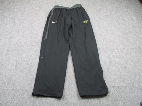 Nike Wake Forest Demon Deacons Sweatpants Mens Small Black Dri Fit Pants Cover