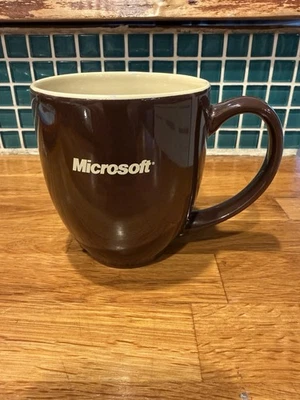 Vintage Microsoft Caffeine Molecule Chocolate Brown Ceramic Mug Scientific Nerdy - Image 1 of 3