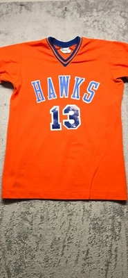Vintage Betlin Pro Sports Hawks Basketbal Jersey Medium Orange Short Sleeve - Image 1 of 4