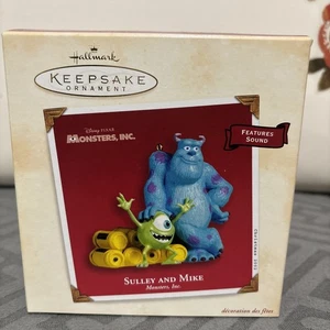 Disney Pixar Monsters Inc Mike und Sulley mit Sound Hallmark Ornament - Bild 1 von 5