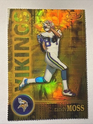 2000 Topps Finest Gold Refractor 124 Randy Moss 298/300 HOF!! - Image 1 of 2