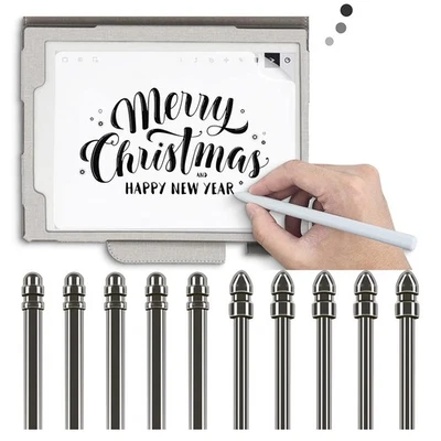 Marker Pen Tips Compatible with 2 Stylus Made of ABS Material Silver Color - Image 1 of 4