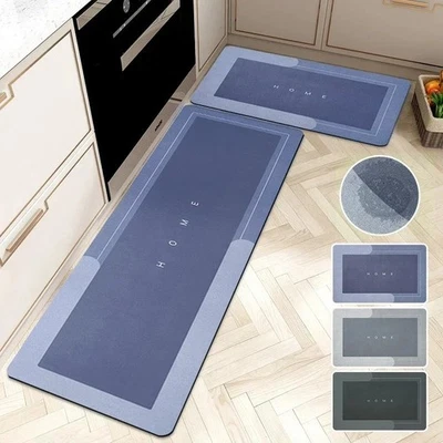 Kitchen Non-slip mat rug Kitchen Long Carpet Super Absorbent Floor...