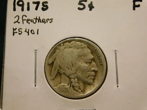 S Buffalo Nickel 1917 artículo # 12604 - Imagen 1 de 2