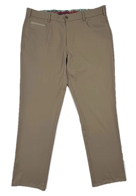 MEYER 男式 36x30 羊毛混纺卡其色 5 口袋斜纹布式裤子长裤罗马尼亚 — 第 1/4 张图片