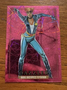 2024 UD Marvel Masterpieces 1992 92 Platinum PINK Lasers DAZZLER #97/992 - Picture 1 of 5