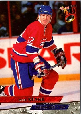 1993 Ultra Mike Keane #196 Montreal Canadiens Hockey Card - Image 1 of 2