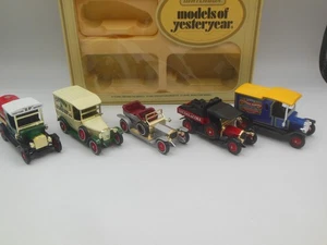 Matchbox Yesteryear 1982 Gift Set 5 Models Rolls Royce, Ford Model T Van & Tanke - Picture 1 of 11