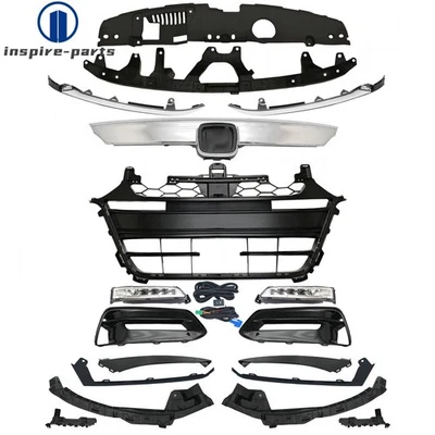 Soporte de faros antiniebla moldeado rejilla cromada 18 piezas para Accord 2018-20 Foto 1 de 4