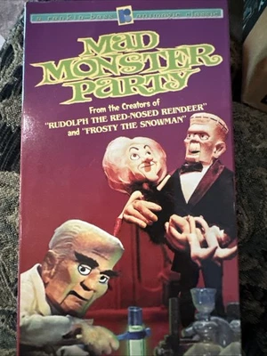 MAD MONSTER PARTY (VHS, 2002) Claymation Classic | Boris Karloff | Rare | VG  - Image 1 of 3