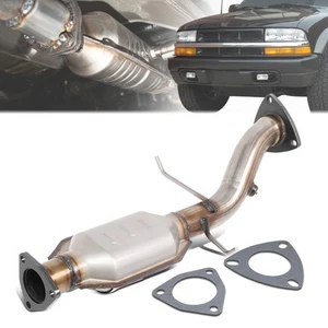 Fit 96-99 Chevy Blazer GMC Jimmy 4.3L V6 Catalytic Converter Rear Exhaust Pipe - Picture 1 of 12