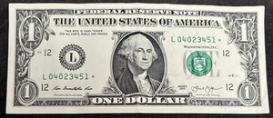 2013 San Francisco $1 Bill Star Note ⭐️ Fancy Ladder 0,1,2,3,4,5 Fancy Numbers  - Picture 1 of 2