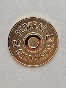 2005 Federal Gold Metal Trap Skeet Shooting Lapel Push Back Pin. - Picture 1 of 2