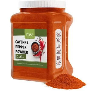 TOSS Cayenne Pepper Powder Bulk 40000 Heat Units 34 Oz Garden Protection from... - Picture 1 of 5