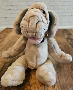 Falten Hund Plüsch 17 Zoll Handpuppe Ganzbros Vintage 1980er Welpe RAR - Bild 1 von 7