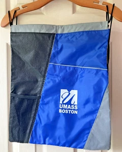 University of Mass Boston blau Kordelzug Gurtbeutel Sporttasche Beuteltasche Tasche A3 - Bild 1 von 8
