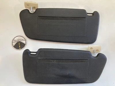 Juego de parasol Volvo 240 par negro blanco LH RH OEM Foto 1 de 4