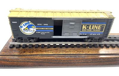 K-Line 0/027 Collectors Club Boxcar 1974-1992 in Original Box 90001 - Image 1 of 4