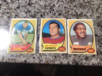 U-Pick 1970 Topps football common/stars/RC #1-263 VG/EX  -  PICK ANY CARD(S) - Image 1 of 4