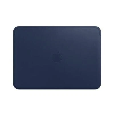 Genuine / Official Apple MacBook 12" Leather Sleeve- Midnight Blue - New - Image 1 of 4
