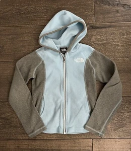 The North Face Jacket Girls Size XS / 6 Blue Fleece Full Zip - Picture 1 of 5