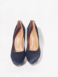 Elizabeth & James Size 10B Ladies Black Calf Hair Pumps - Picture 1 of 7