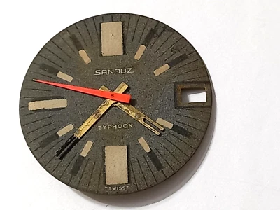 SANDOZ TYPHOON 1000M 1970 (esfera y agujas) para piezas Foto 1 de 4