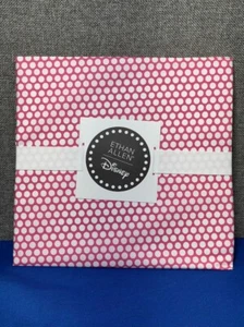 Pink Polka Dot Fitted Crib Sheet - Baby Bed Sheets by Disney x Ethan Allen - Picture 1 of 5