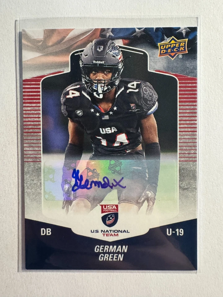 K258,759 - 2018 Upper Deck USA Football Autographs #69 German Green Auto - Image 1 of 1