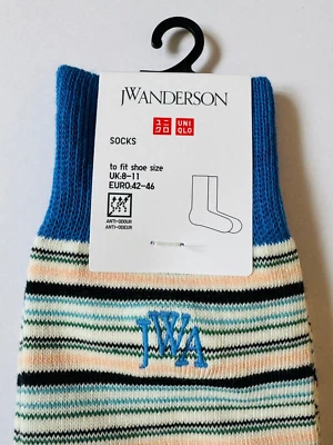 Rare NEW High Quality Adults Men's Official Uniqlo x JW ANDERSON Stripe Socks - Image 1 of 4