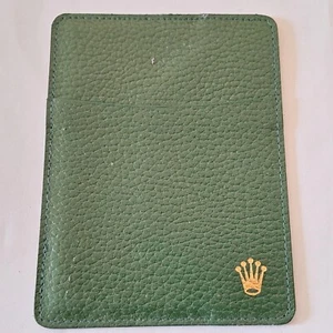 ROLEX Document Holder Green Leather 101.40.55 - Picture 1 of 2