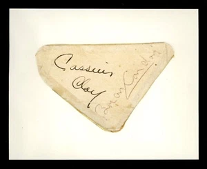 CASSIUS CLAY (MUHAMMAD ALI) & BRIAN LONDON AUTOGRAMME SIGNED BOXEN SCHWERGEWICHT - Bild 1 von 1