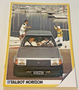 Brochure de Vente TALBOT HORIZON - 1983 - Bel Etat. - Picture 1 of 6