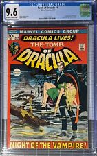 TOMB OF DRACULA #1 CGC 9.6 First appearance of Dracula 1972 Never Pressed