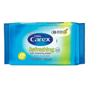 Carex Soft Refreshing Cleansing Wipes for Body, Hands and Face- 50  Sheets  - Picture 1 of 2