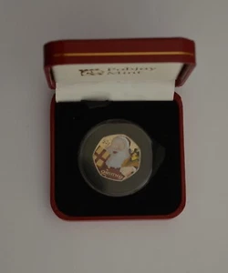 2020 Ascension Islands Christmas  Mr Scrooge Crown Slab - Picture 1 of 4