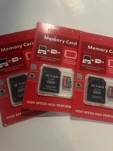 2 Pack  Sd Card Ultra High Speed. 128GB Ultra microSD UHS-I C10 Memory Card - Picture 1 of 3