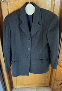 Gray Cashmere Calvin Klein Vintage blazer Sz 10 - Picture 1 of 5
