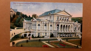 alte Ansichtskarte Bad Langenschwalbach neues Kurhaus, Echtfoto Lithographie - Bild 1 von 2