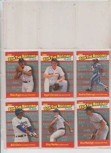 1989 Fleer Baseball für die Platte komplett 6 Karten Insert Set mit Mattingly, Maddox - Bild 1 von 1