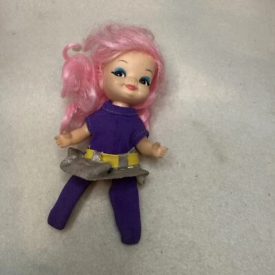 Muñeca Remco Millie Mod 1969 vintage abolladuras de dedo pelo rosa Foto 1 de 4